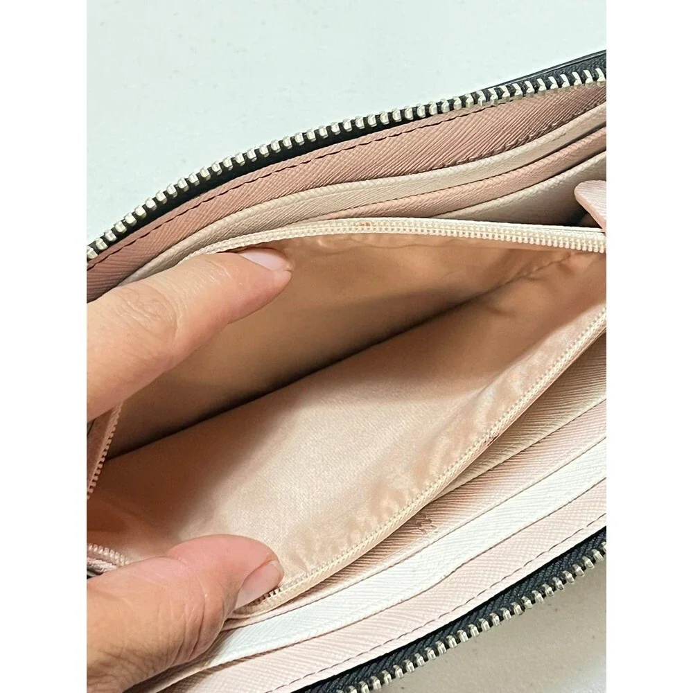 Coach Bleeker Slim Zip Zebra Print